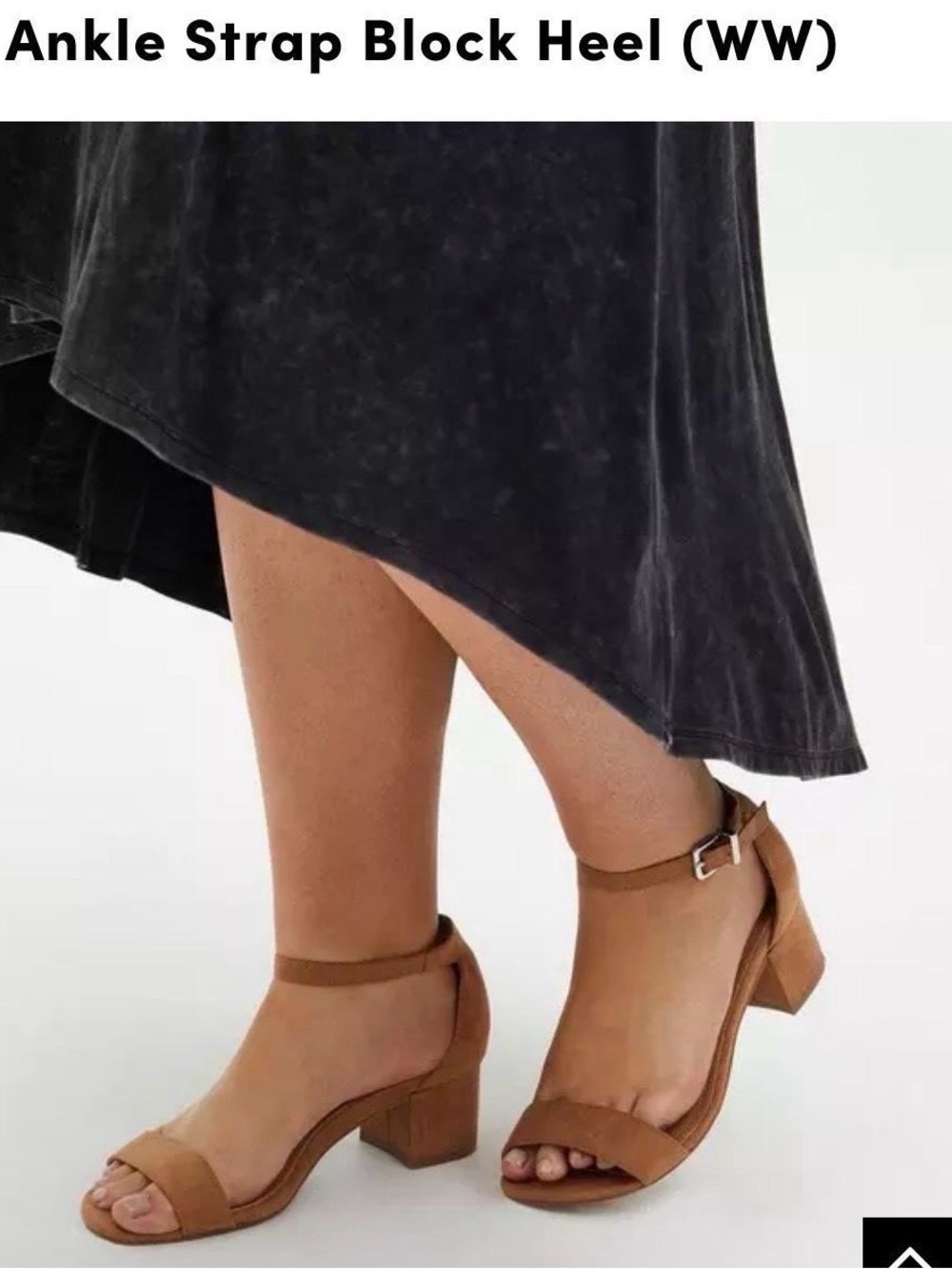 Torrid tan ankle strap block heel 12 WW